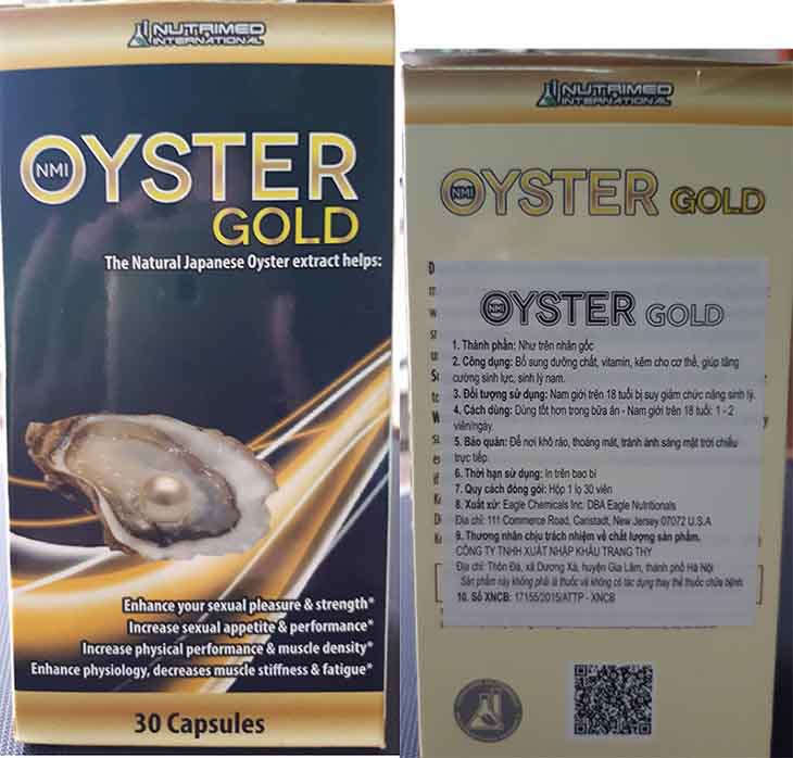 Oyster Gold tinh chất hàu biển giúp tăng cường sinh lý nam giới hiệu quả và bền vững, tăng thêm khả năng có con trai