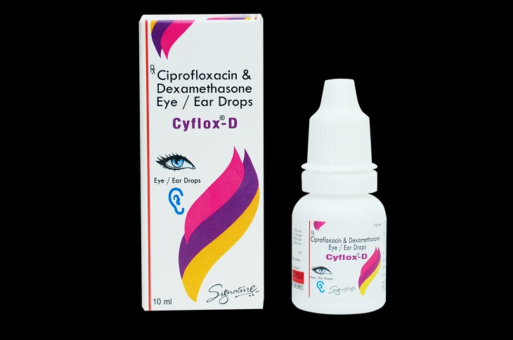 Thuốc kháng sinh trị viêm tai giữa dạng nhỏ Ciprofloxacine 0.3% ngăn vi khuẩn phát triển