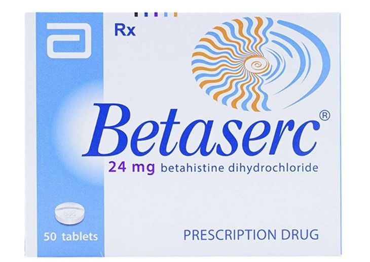 Thuốc tiền đình Betaserc được đóng gói dưới dạng viên nén 16mg hoặc 24mg