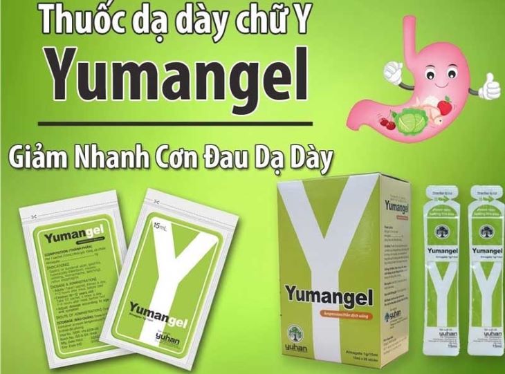 Thuốc dạ dày chữ Y Yumangel giúp cải thiện nhanh các triệu chứng đau dạ dày