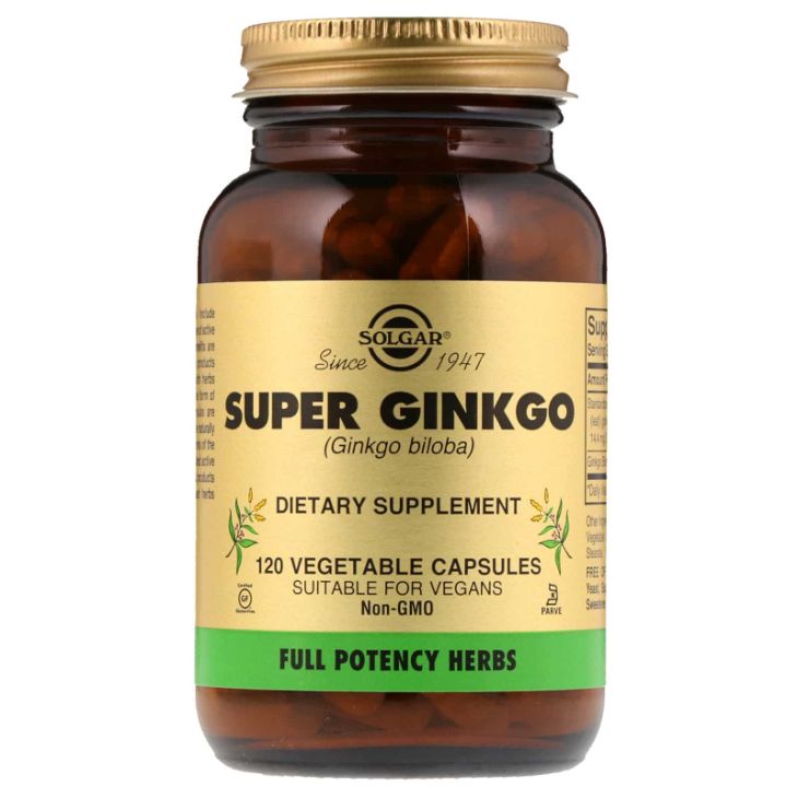 Viên bổ não Super Ginkgo Solar có thành phần chủ yếu là chiết xuất cây bạch quả