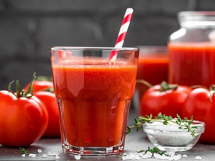 Nước ép cà chua tốt cho người bị nhiệt miệng