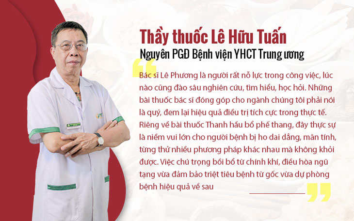 Chia sẻ của bác sĩ Lê Hữu Tuấn