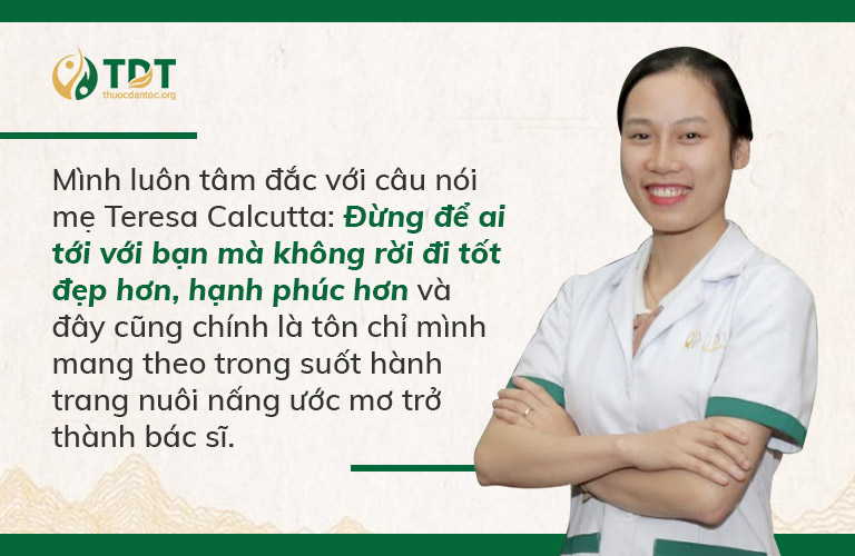 Câu nói tâm đắc cũng là tiên chỉ hoạt động làm nghề của lương y Nguyễn Thị Việt