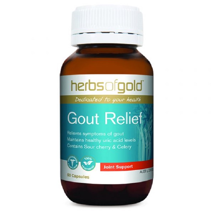 Thuốc Herb Of Gold Gout Relief là dòng viên uống giảm đau dành cho người bị gout của Úc
