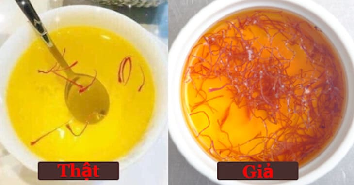 Baking soda có thể sử dụng để nhận biết saffron