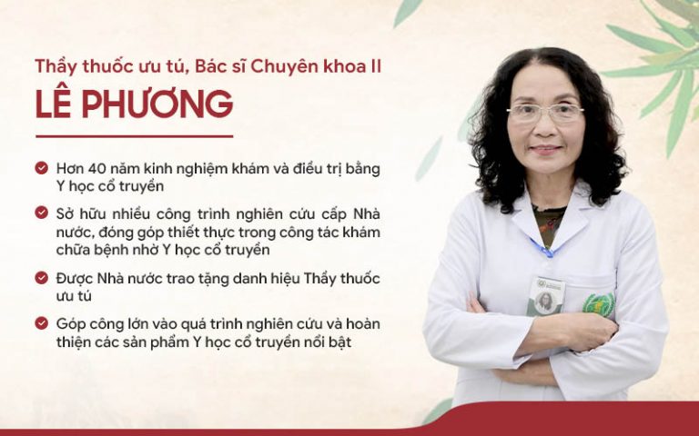 Bác sĩ Lê Phương - Người đã có nhiều năm kinh nghiệm trong việc ứng dụng YHCT vào điều trị bệnh Da liễu