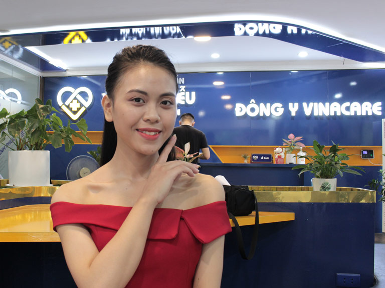 Làn da của chị Trang đã hồi sinh trở lại sau khi điều trị tại Viện Da liễu Hà Nội - Sài Gòn