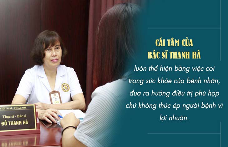 Bác sĩ Đỗ Thanh Hà chữa bệnh với sự tận tâm, đồng cảm