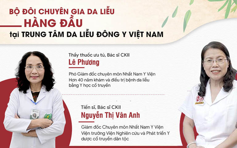 Đội ngũ bác sĩ giàu chuyên môn của Trung tâm Da liễu Đông y Việt Nam