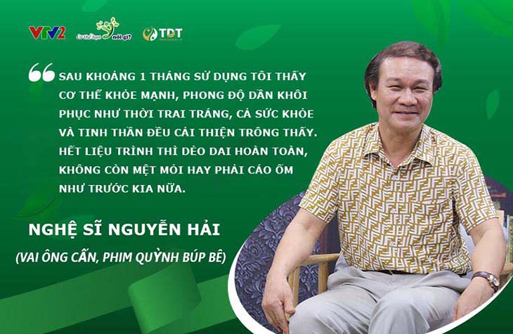 Nghệ sĩ Nguyễn Hải đánh giá cao hiệu quả bài thuốc Mãnh lực Phục dương khang