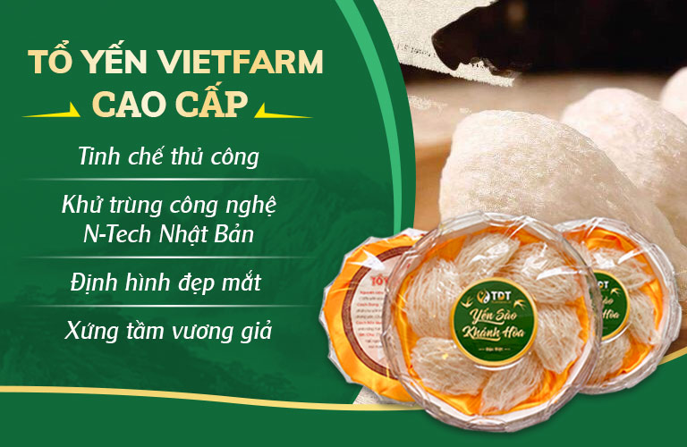 Yến sào Vietfarm minh bạch công khai nguồn gốc, chất lượng tốt
