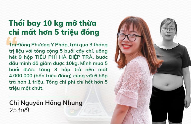 Chị Hồng Nhung xóa sổ 10kg mỡ thừa chỉ với hơn 5 triệu đồng 