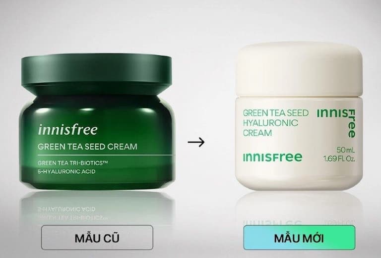 Kem dưỡng ẩm Innisfree Green Tea Seed Hyaluronic Cream cung cấp độ ẩm sâu cho da 