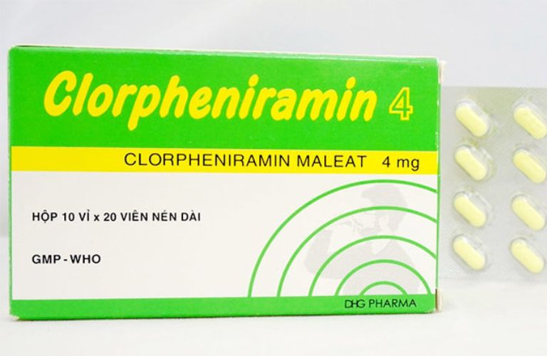 Thuốc kháng Histamine H1 Clorpheniramin điều trị bệnh hiệu quả