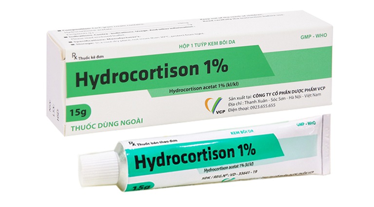 Thuốc bôi Hydrocortisone 1% trị viêm da tiết bã