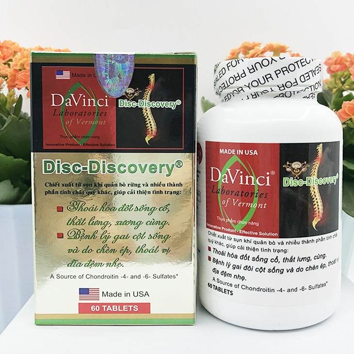 Davinci Disiss Discovery là thuốc chữa thoái hóa cột sống lưng nổi tiếng của Mỹ