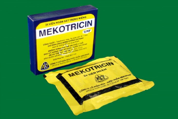 Mekotricin của Công ty cổ phần hóa – Dược phẩm Mekophar là thuốc viêm họng cho bà bầu được nhiều người tin dùng