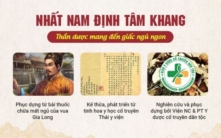 Nhất Nam Định Tâm Khang được các bác sĩ phục dựng theo bài thuốc chữa mất ngủ cho Vua Gia Long