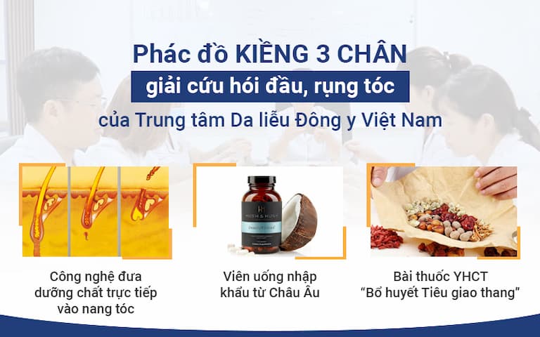 Giải pháp điều trị rụng tóc an toàn, hiệu quả của Trung tâm Da liễu Đông y Việt Nam