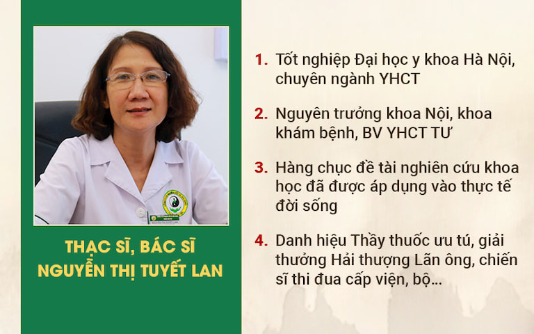 Chân dung Thạc sĩ - Bác sĩ Nguyễn Thị Tuyết Lan