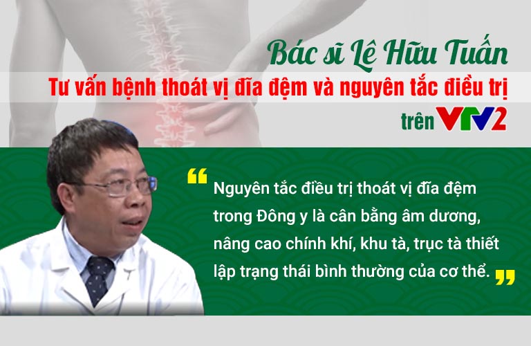 Bác sĩ Lê Hữu Tuấn tư vấn bệnh thoát vị đĩa đệm và nguyên tắc điều trị trên VTV2