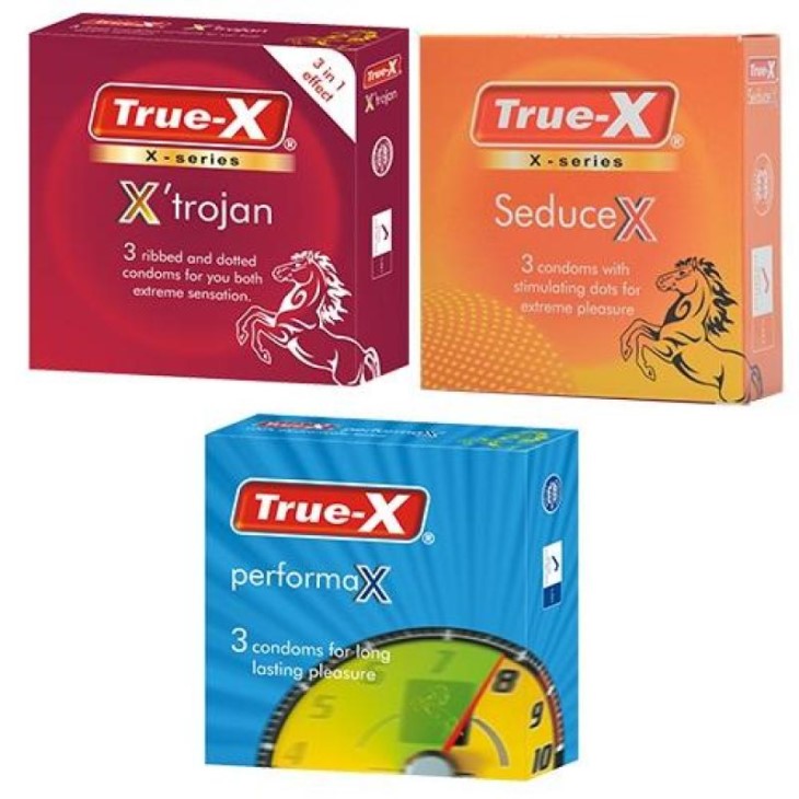 Bao cao su True - X PerformaX nằm trong chuỗi sản phẩm True được cải tiến qua nhiều thế hệ