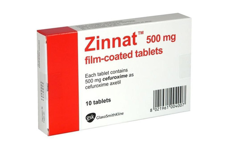 thuốc chữa amidan cho trẻ Zinnat
