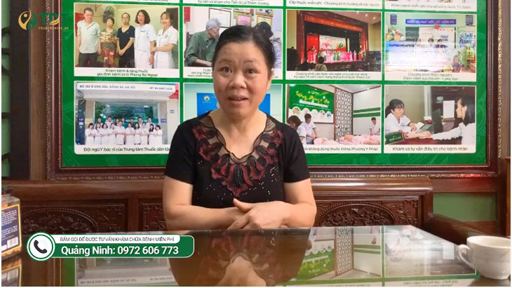 Cô Hoàng Thị Lý may mắn biết tới liệu pháp đặc trị mất ngủ tại Trung tâm Thuốc dân tộc