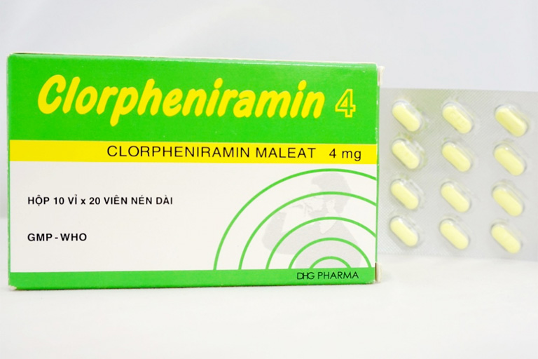 Chlorpheniramine là thuốc chống dị ứng điển hình trong điều trị tổ đỉa
