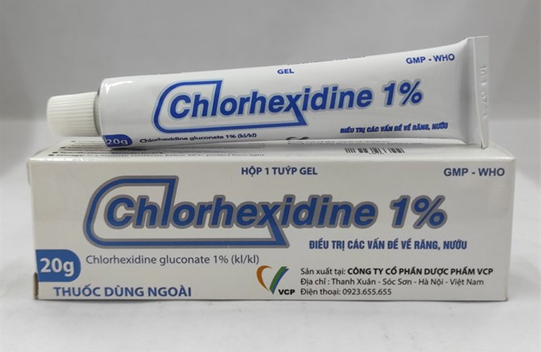 Chlorhexidine bôi ngoài da