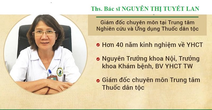 Bác sĩ Tuyết Lan công tác tại Thuốc dân tộc
