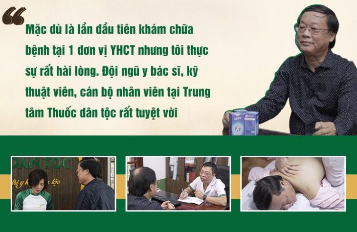Nghệ sĩ Phú Thăng hài lòng tuyệt đối với đội ngũ y bác sĩ, kỹ thuật viên tại Trung tâm Thuốc dân tộc