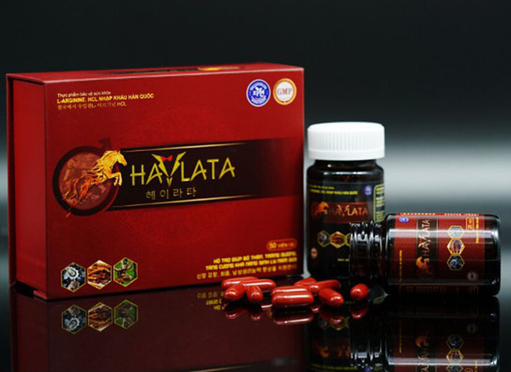 Thuốc Haylata gồm 2 hộp thuốc viên đỏ và đen giúp tăng sinh lý