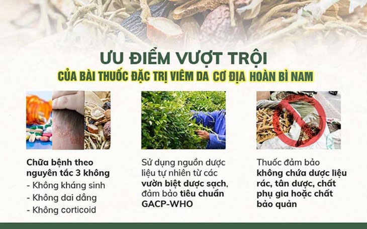Hoàn Bì Nam đảm bảo an toàn nhờ sử dụng 100% dược liệu sạch