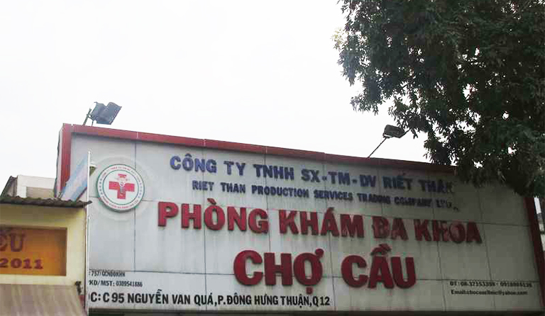 Phòng khám Đa khoa Chợ Cầu tọa lại tại C95 Nguyễn Văn Qúa, Phường Đông Hưng Thuận, Quận 12, TP.HCM