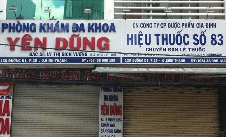 Những thông tin về phòng khám đa khoa Yên Dũng, quận Bình Thạnh, TP.HCM